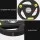 Everfit Olympic Weight Plate 5kg Cast Iron with Rubber Coating, 3-Grip, 51mm Hole for Barbells & Dumbbells, Black