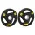 Everfit Weight Plates 5kg x 2 Cast Iron Olympic Size, Rubber Coated, Triple Grip, for Dumbbells Barbells Home Gym