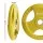 Everfit 20kg Weight Plates Pair Cast Iron Rubber Coated Triple Grip 50.6mm Barbell Dumbbell Yellow Home Gym