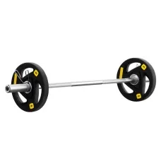 Everfit 16kg Barbell and Dumbbell Set, 120cm A3 Alloy Steel Bar, Cast Iron Rubber Plates, Home Gym Weightlifting Kit