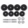 Everfit 20kg Adjustable Dumbbell Set with Non-Slip Handle, Plastic-Coated Weight Plates for Strength Training