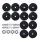 Everfit 35kg Adjustable Dumbbell Set with Non-Slip Handle, Steel Bar, and Plastic Coated Weight Plates for Home Workouts