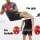 Everfit 36kg Barbell Set with 120cm A3 Alloy Steel Bar, Cast Iron Rubber-Coated Plates, Non-Slip Grip, Home Gym Fitness