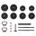 Everfit 40kg Adjustable 7-in-1 Cast Iron Dumbbells, Kettlebell, Barbell Weight Set for Home Gym Fitness Training