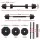 Everfit 20kg Adjustable Dumbbell & Barbell Set - Cast Iron, Space-Saving Home Gym Weights for Full-Body Workouts