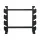 Everfit Dumbbell & Kettlebell Rack: 200kg Capacity, Steel, 2-Tier Design, 60.5x46x55cm, Space-Saving