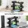Everfit Dumbbell & Kettlebell Rack: 200kg Capacity, Steel, 2-Tier Design, 60.5x46x55cm, Space-Saving