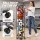 Everfit Vertical Ball Storage Rack with Wheels 3-Tier Sports Equipment Organiser Black Steel Frame
