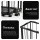 Everfit Sports Ball Storage Rack Wall Mounted or Floor Standing Black Holds 8 Balls with Elastic Rope