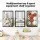 Everfit Sports Ball Storage Rack Wall Mounted or Floor Standing Black Holds 8 Balls with Elastic Rope