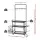 Everfit Yoga Mat Ball Storage Cart 145cm Multifunction Equipment Organiser Rack with Hooks and Wheels Black