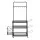 Everfit Yoga Mat Ball Storage Cart 145cm Multifunction Equipment Organiser Rack with Hooks and Wheels Black