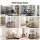 Everfit Yoga Mat Ball Storage Cart 145cm Multifunction Equipment Organiser Rack with Hooks and Wheels Black