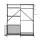 Everfit Sports Equipment Organiser Rack 174cm with Golf Bag Storage Black