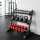 Everfit 3-Tier Dumbbell Rack 300kg Heavy Duty Weight Storage with Kettlebell Shelves for Home Gym Black