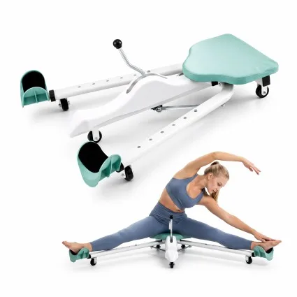 Everfit Leg Stretcher Machine 180 Degree Adjustable Foldable Split Trainer for Ballet Dance Green