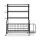 Everfit Multi-Functional Dumbbell Rack - Heavy-Duty Iron, 89x39.5x100cm, Black, Space-Saving Design with Lockable Wheels