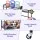 Everfit Multi-Functional Dumbbell Rack - Heavy-Duty Iron, 89x39.5x100cm, Black, Space-Saving Design with Lockable Wheels