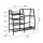 Everfit Golf Bag Storage Rack with 4 Shelves and Hooks Black