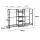 Everfit Golf Bag Storage Rack for 2 Bags and 16 Clubs Black