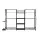 Everfit Golf Bag Storage Rack for 2 Bags and 16 Clubs Black
