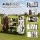 Everfit Golf Bag Storage Rack for 2 Bags and 16 Clubs Black