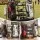 Everfit Golf Bag Storage Rack for 2 Bags and 16 Clubs Black