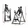 Everfit Inversion Table Grey with Adjustable 180° Range, Padded Backrest, Steel Frame, 120kg Capacity, Foldable