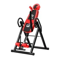 Everfit Inversion Table Gravity Exercise Inverter, Back Stretcher with Adjustable 180° Inversion, Red, 120kg Capacity
