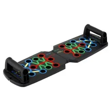Everfit Push Up Board Multi-Function Portable Home Gym Colour Coded Muscle Targeting Cushioned Handles