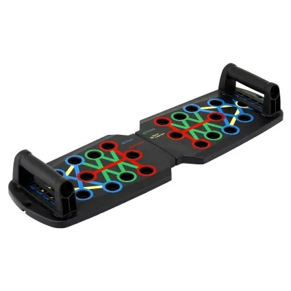 Everfit Push Up Board Multi-Function Portable Home Gym Colour Coded Muscle Targeting Cushioned Handles