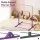 Everfit Kids Gymnastics Bar 103-158cm Adjustable Pull Up Station with Wooden Horizontal Bar Purple