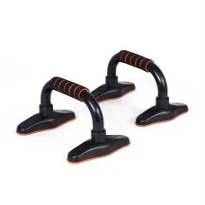 Everfit Push Up Bars Stands Orange Black 200kg Capacity with Ergonomic Foam Grips for Home Gym Strength Training