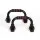 Everfit Push Up Bars Stands Orange Black 200kg Capacity with Ergonomic Foam Grips for Home Gym Strength Training