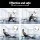 Everfit Hydraulic Rowing Machine Rower, 12-Level Resistance, Steel Glide Rail, Foldable, LCD, Home Gym 110kg