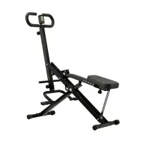 Everfit Foldable Squat Machine Deep Squat Rowing Machine with Adjustable Seat and Electronic Counter