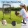 Everfit Baseball Pitching Net Training Target 9 Hole Softball Practice Black