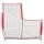 Everfit Baseball Pitching Net L Screen Softball Practice with 8-Strand Net and Carry Bag Black