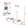 Everfit Foldable Ski Exercise Machine Pink – Home Thigh Leg Trainer Portable Cardio Machine 105×95cm