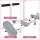 Everfit Foldable Ski Exercise Machine Pink – Home Thigh Leg Trainer Portable Cardio Machine 105×95cm