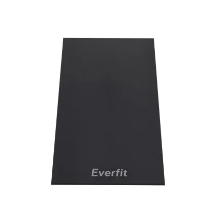 Everfit Exercise Equipment Mat 150cm Black High-Density TPE Anti-Slip Floor Protector for Treadmills