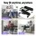 Everfit Mini Stepper with Resistance Ropes – Compact Home Workout, LCD, Steel & ABS, 100kg Capacity, White