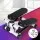 Everfit Mini Stepper with Resistance Ropes – Compact Home Workout, LCD, Steel & ABS, 100kg Capacity, White