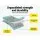 Everfit GoFun 4X1M Inflatable Air Track Mat with Pump - 1000D Fabric, Anti-Slip Surface, Mint Green, 1-Year Warranty