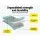 Everfit GoFun 4X1M Inflatable Air Track Mat - Mint & Grey, 1000-Denier, Anti-Slip, Portable Gymnastics & Fitness Mat