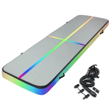 Everfit 4M Air Track Gymnastics Tumbling Exercise Mat with Electric Pump Multicoloured