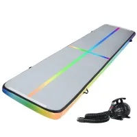 Everfit 5M Inflatable Air Track Mat for Gymnastics & Tumbling with 1000-Denier Fabric, Pump, Carry Bag & Repair Kit