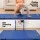Everfit 181 x 61 x 5cm Folding Gymnastics Mat Portable 3‑Fold Tumbling Mat Blue for Home Fitness Pilates
