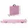 Everfit 181cm x 61cm x 5cm Folding Gymnastics Mat Portable 3-Fold Tumbling Mat Pink for Home Fitness