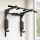 Everfit Multi Gym Station: Durable Carbon Steel Pull Up Bar & Dip Station, 150kg Capacity, Black/Red